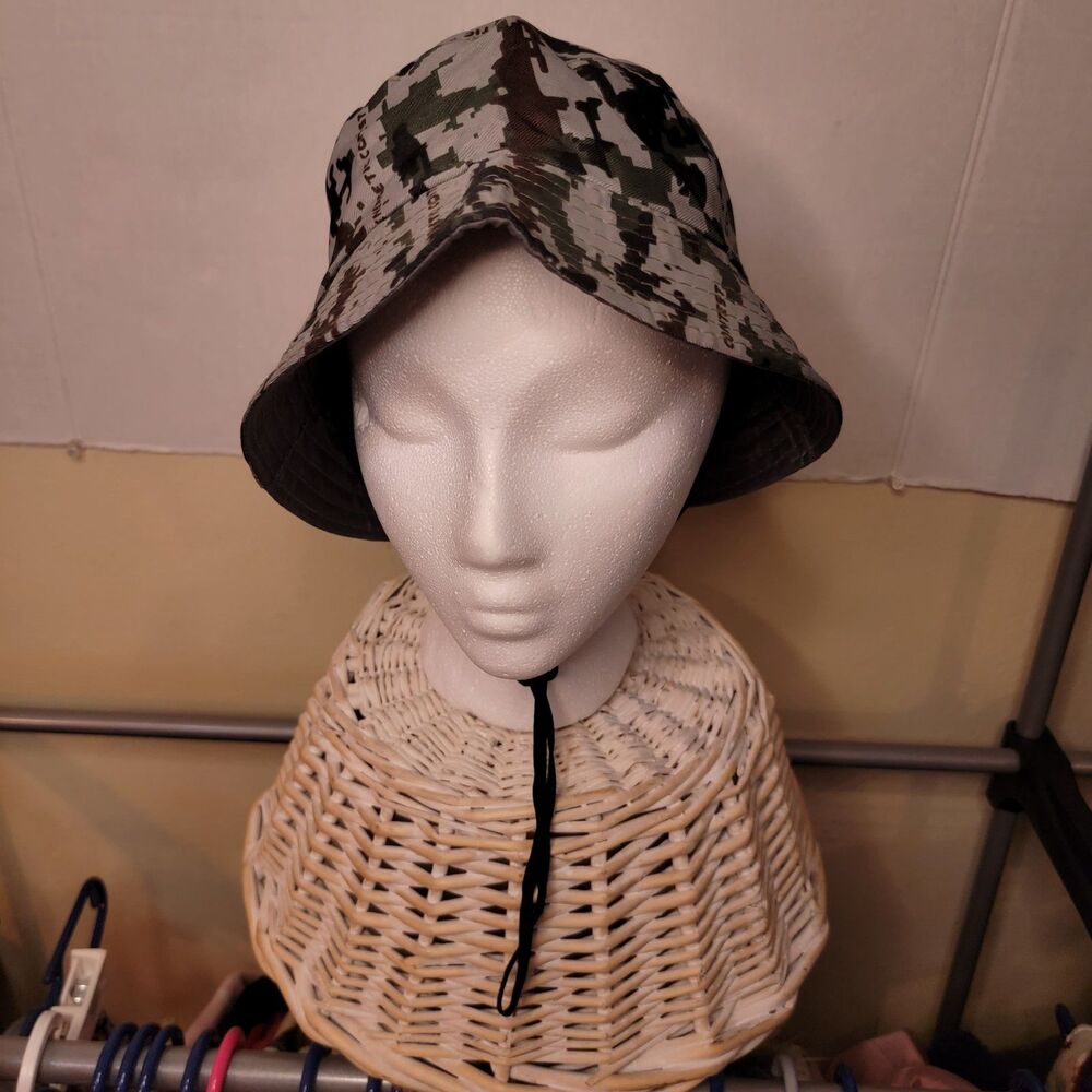 Energetic Contest Kids Camo Bucket Hat w/ Adjustable Chin Strap